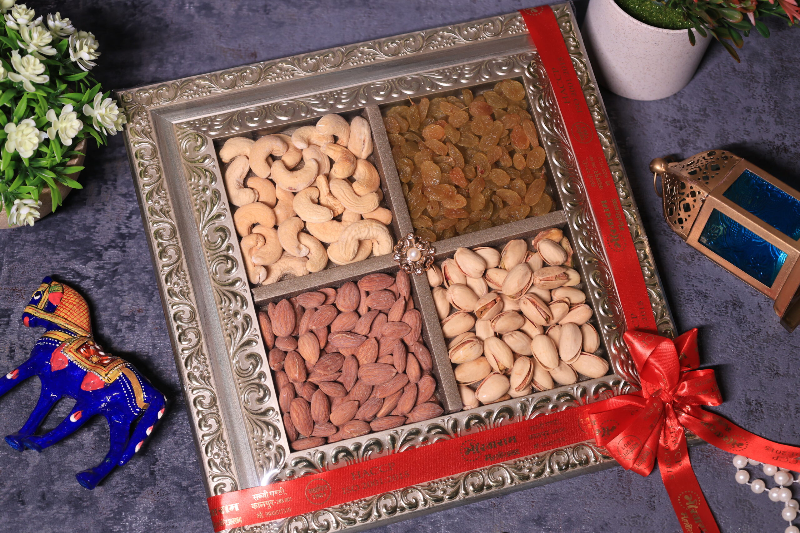 Kaju, Kismis, Badam & Pista 13X13